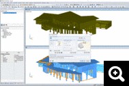 Generation d'un modele RFEM a partir d'un fichier IFC de Dietrich's