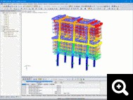 3 - Affichage de la deformation de la Fondation Avicenne dans RFEM ( Nemo-K)