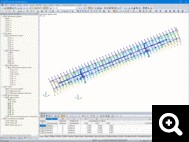 Affichage de la deformation du tracker solaire dans RFEM